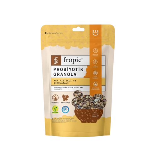 FROPİE- Glutensiz Yer Fıstığı & Çikolatalı Probiyotik Granola - 200g