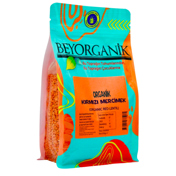 BEYORGANİK Kırmızı Mercimek 500g