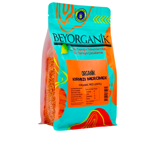 BEYORGANİK Kırmızı Mercimek 500g