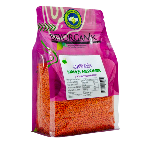 BEYORGANİK Kırmızı Mercimek 1000gr