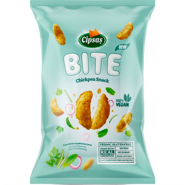 CİPSAŞ Bite Bahçe Bitkileri Çeşnili Nohut Cipsi 65g