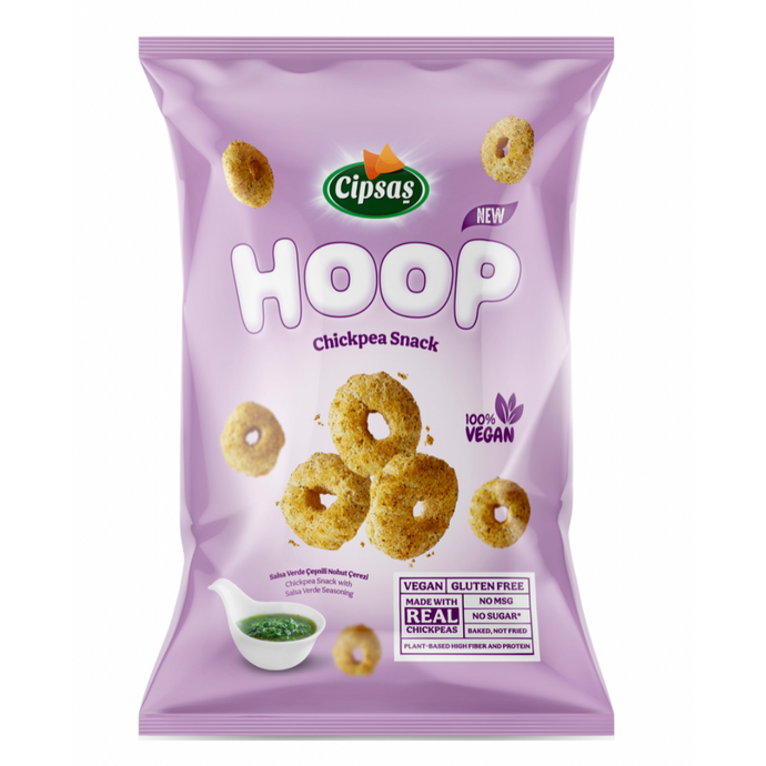CİPSAŞ Hoop Salsa Verde Çeşnili Nohut Cipsi 65g