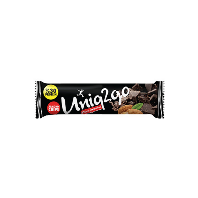UNİQ2GO Power Midi Bademli Protein Bar 38g 