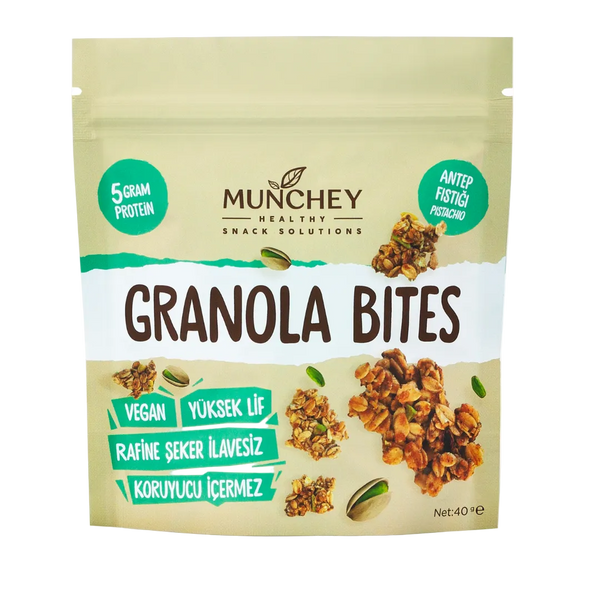 MUNCHEY Antep Fıstıklı Granola Bites 40g