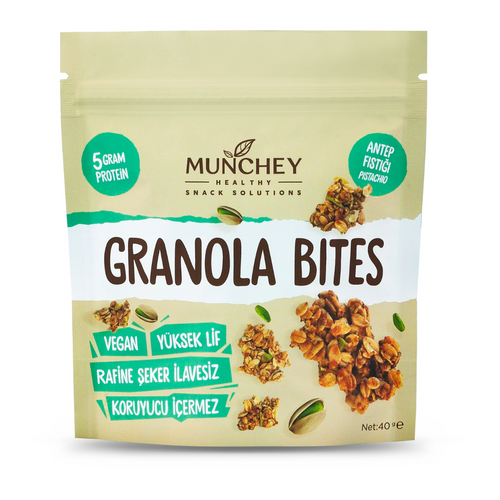 MUNCHEY Antep Fıstıklı Granola Bites 40g