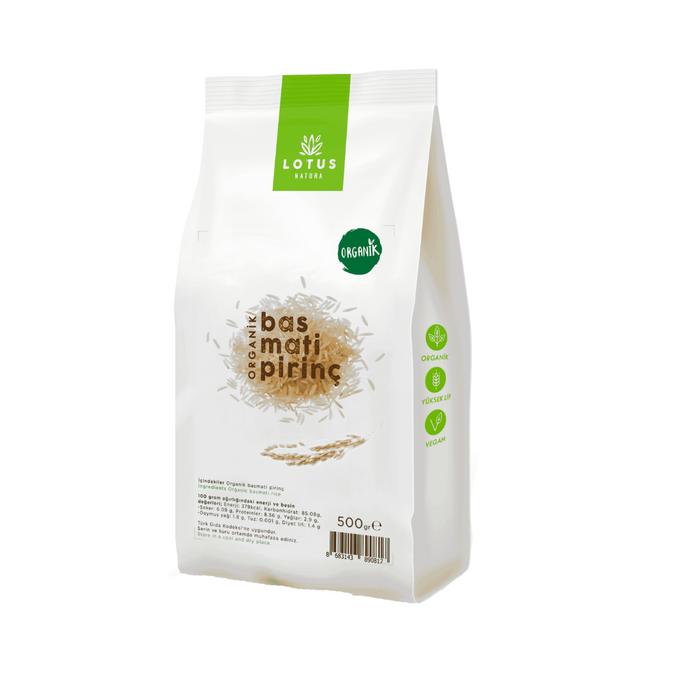 LOTUS NATURA Organik Basmati Pirinç 500g