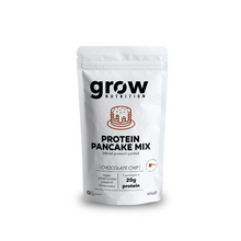 Görseli Galeri görüntüleyiciye yükleyin, GROW NUTRİTİON Protein Pancake Mix Chocolate Chip 400g
