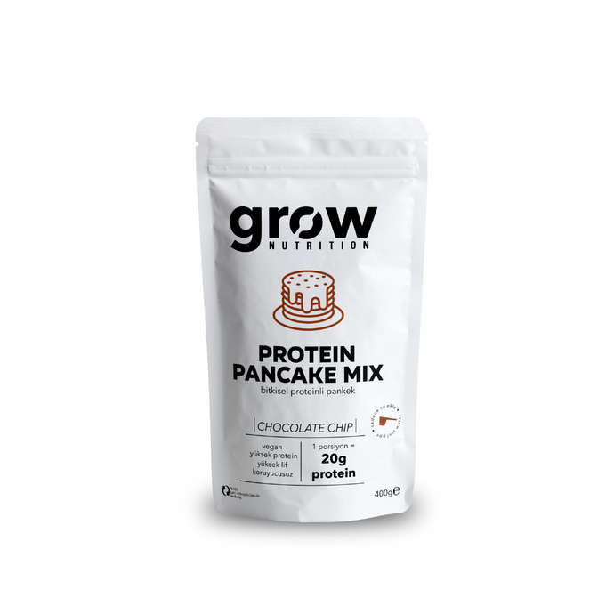 GROW NUTRİTİON Protein Pancake Mix Chocolate Chip 400g