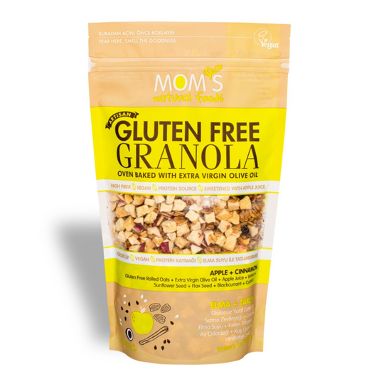 MOM'S NATURAL Glutensiz Elmalı Tarçınlı Granola 300g