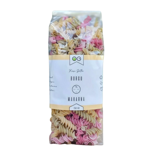 OG NATURAL Keçi Sütlü Sebzeli Burgu Makarna 250 Gr +8 Ay