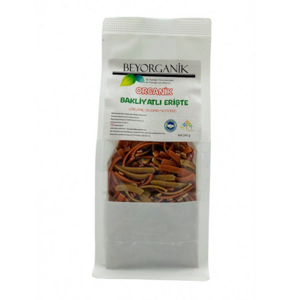 BEYORGANİK Organik Bakliyatlı Erişte 245g
