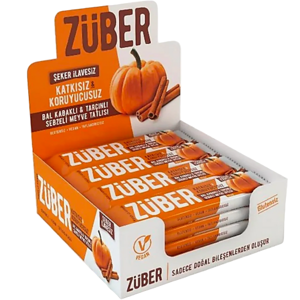 ZÜBER Bal Kabaklı Tarçınlı Sebzeli Bar 35g x 12 adet