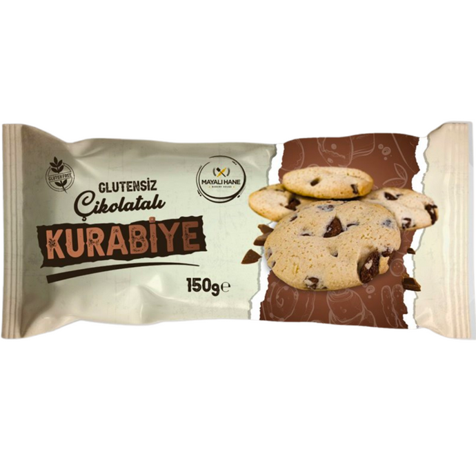 Mayalı Hane Glutensiz Çikolata Parçacıklı Kurabiye 150g