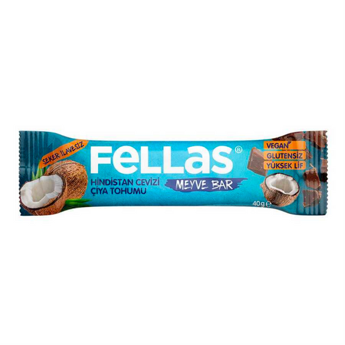 FELLAS Chia Hindistan Ceviz Vitamin Meyve Bar 40gr