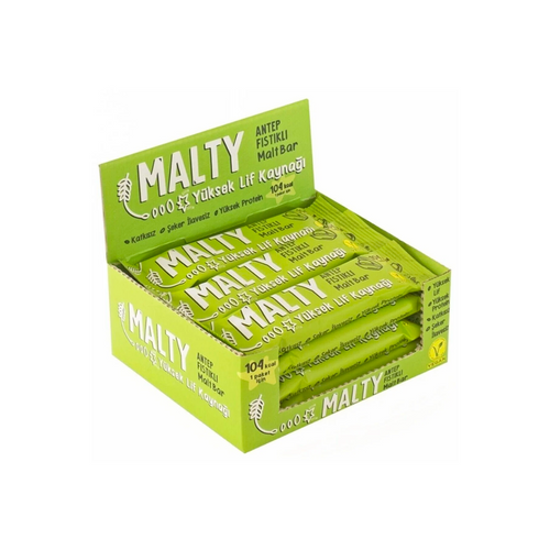 MALTY Antep Fıstıklı Ve Maltlı Meyve Barı 34 G x 12 Adet