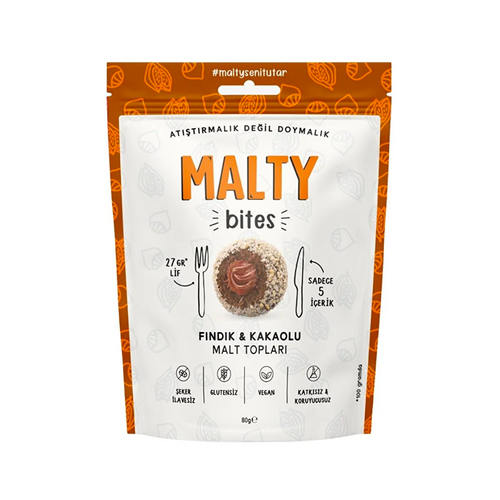 MALTY Fındık & Kakaolu Malt Topları 80 G