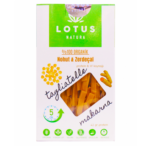 LOTUS NATURA Organik Nohut & Zerdeçal Makarna (Tagliatelle)