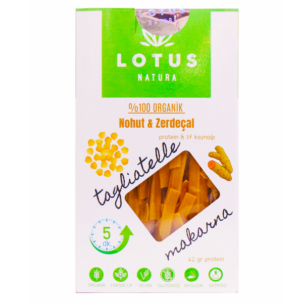 LOTUS NATURA Organik Nohut & Zerdeçal Makarna (Tagliatelle) 200g