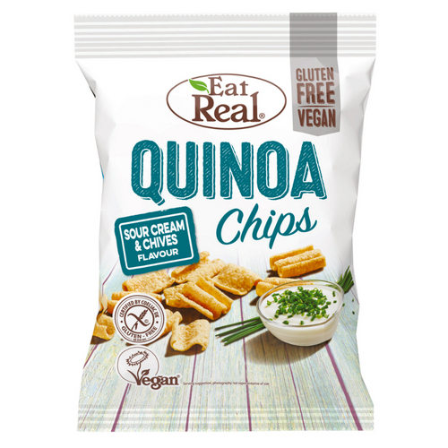 EATREAL Ekşi Krema-Frenk Soğan Kinoa Cipsi 30 G