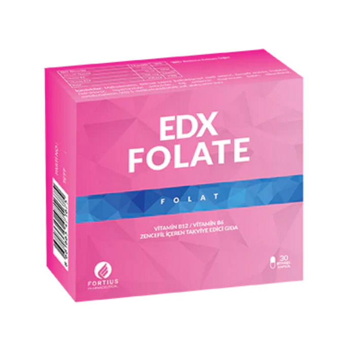 FORTIUS EDX Folate Multivitamin Takviyesi (30 Kapsül)