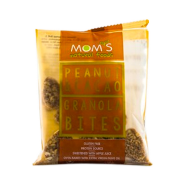 MOM'S NATURAL FOODS Glutensiz Granola Bites Yer Fıstığı & Kakao 40g