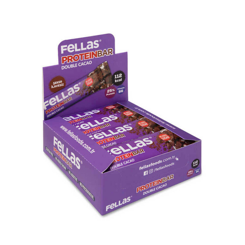 FELLAS Protein Bar - Duble Kakaolu 32g X 12