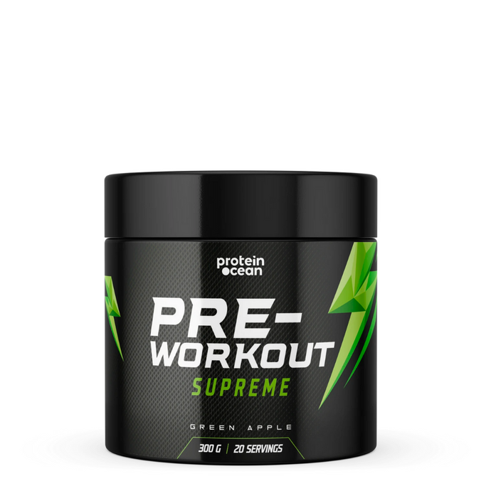 PROTEİNOCEAN Pre-Workout Supreme Yeşil Elma 300g