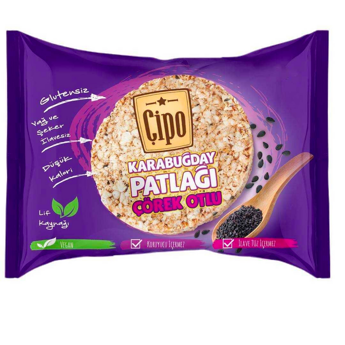 GLUTENSİZ FABRİKA Çipo Çörekotlu Karabuğday Patlağı 24g