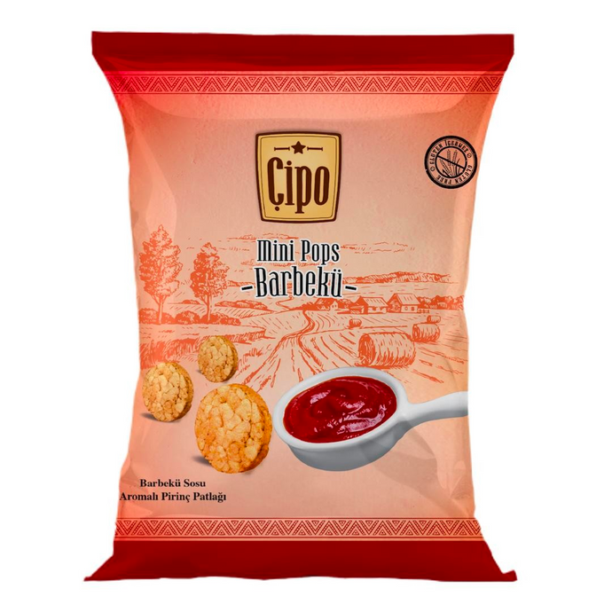 GLUTENSİZ FABRİKA Çipo Barbekü Glutensiz Atıştırmalık 60g