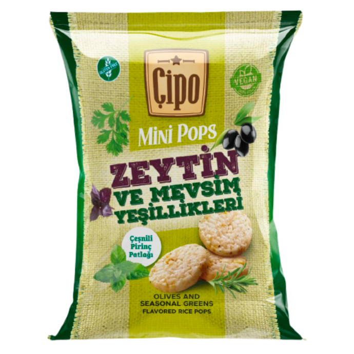 GLUTENSİZ FABRİKA Çipo Zeytin ve Mevsim Yeşillikleri 60g