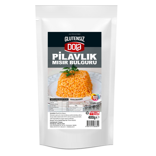 DOLA GIDA Glutensiz Pilavlık Mısır Bulguru 400g