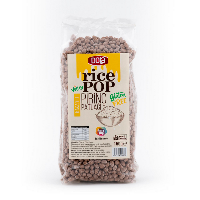 DOLA GIDA Pirinç Patlağı Rice Pop Kakaolu 150g