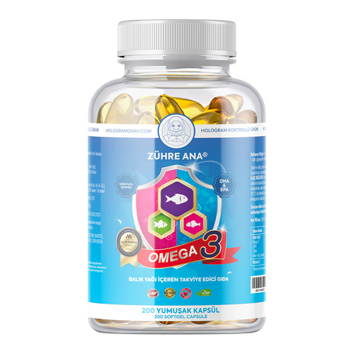 ZÜHRE ANA Omega 3 Balık Yağı 200 Kapsül