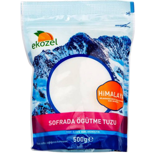 EKOZEL İyotlu Beyaz Öğütülmüş Himalaya Tuzu 500g