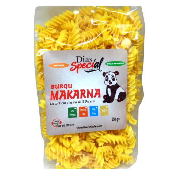 DİAS SPECİAL Düşük Proteinli Burgu Makarna 250g