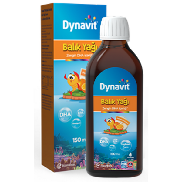 DYNAVİT Portakal Aromalı Balık Yağı Şurubu 150 Ml