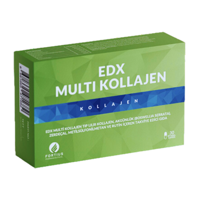 FORTIUS EDX Multi Kollajen 30 Bitkisel Kapsül