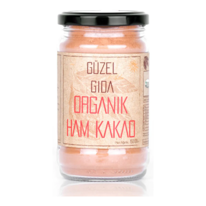 GÜZEL GIDA Organik Ham Kakao Tozu 150g