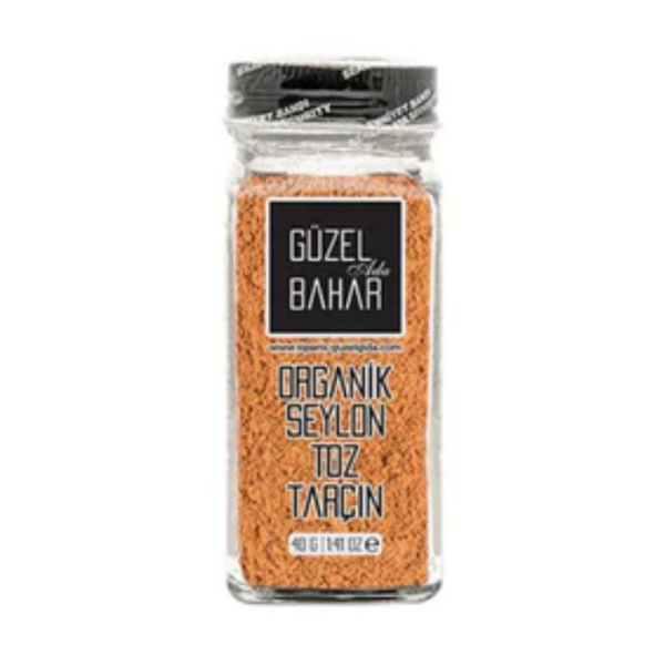 GÜZEL GIDA Organik Seylon Toz Tarçın 40g