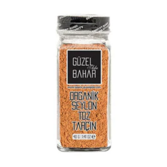 GÜZEL GIDA Organik Seylon Toz Tarçın 40g