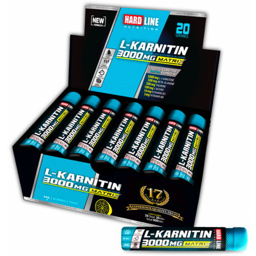 HARDLİNE L-Karnitin Matrix 3000mg Limon 20adet (30ml)