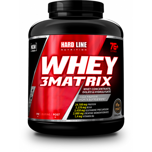 HARDLİNE Whey 3Matrix Çikolata 2300g