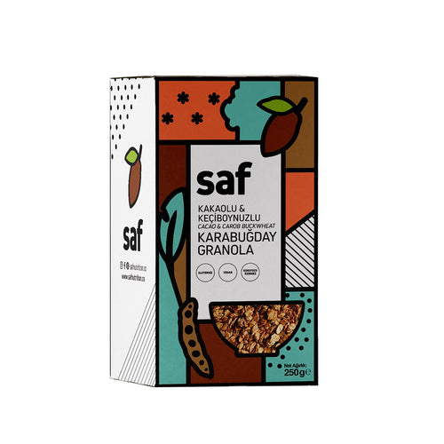 SAF Kakaolu ve Keçiboynuzlu Karabuğday Granola 250g