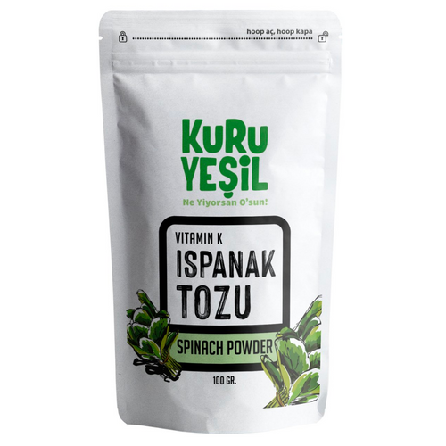 KURU YEŞİL Ispanak Tozu 100 gr - Sebze Tozu