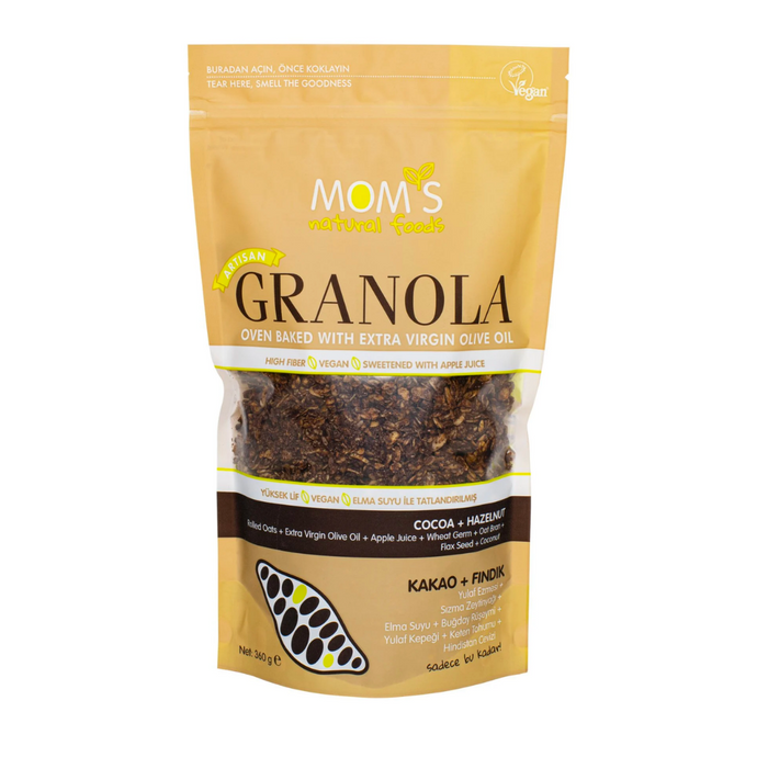 MOM'S NATURAL FOODS Kakao & Fındık Granola 360g