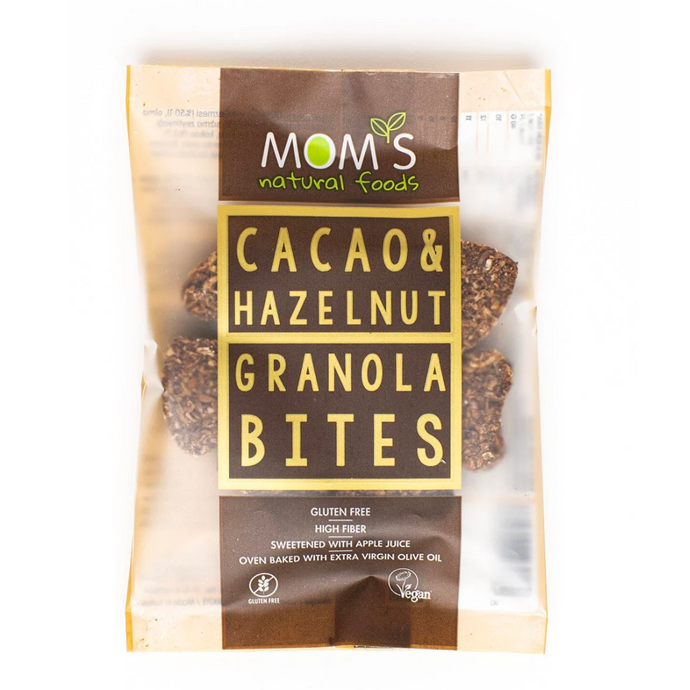 MOM'S NATURAL FOODS Glutensiz Granola Bites Kakao & Fındık 40g