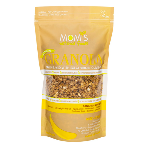 MOM'S NATURAL FOODS Muz & Ceviz Granola 360g