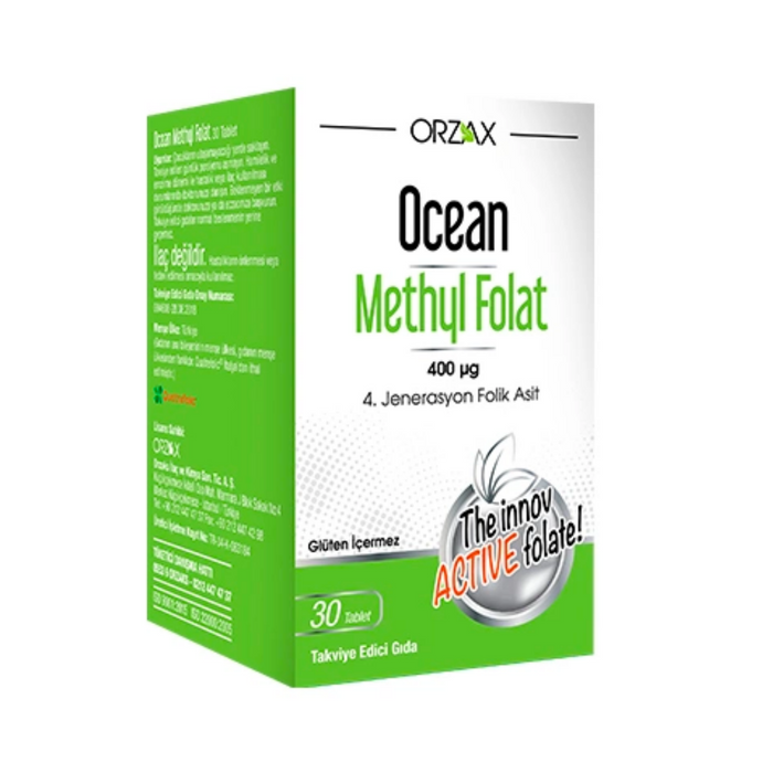 ORZAX Ocean Mehtyl Folat 30 Tablet
