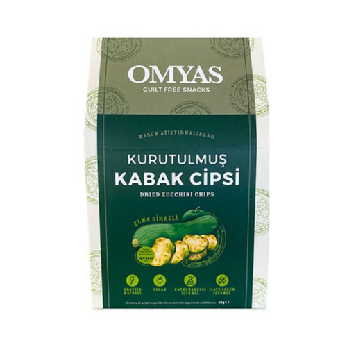 OMYAS Kurutulmuş Kabak Cipsi (Elma Sirkeli) 35g