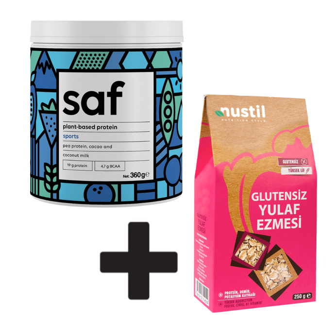 SAF Bitkisel Protein Mix Sports + Nustil Glutensiz Yulaf